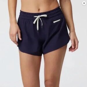 Vuori Clementine 2.0 Women’s Running Shorts- navy- SIZE LARGE